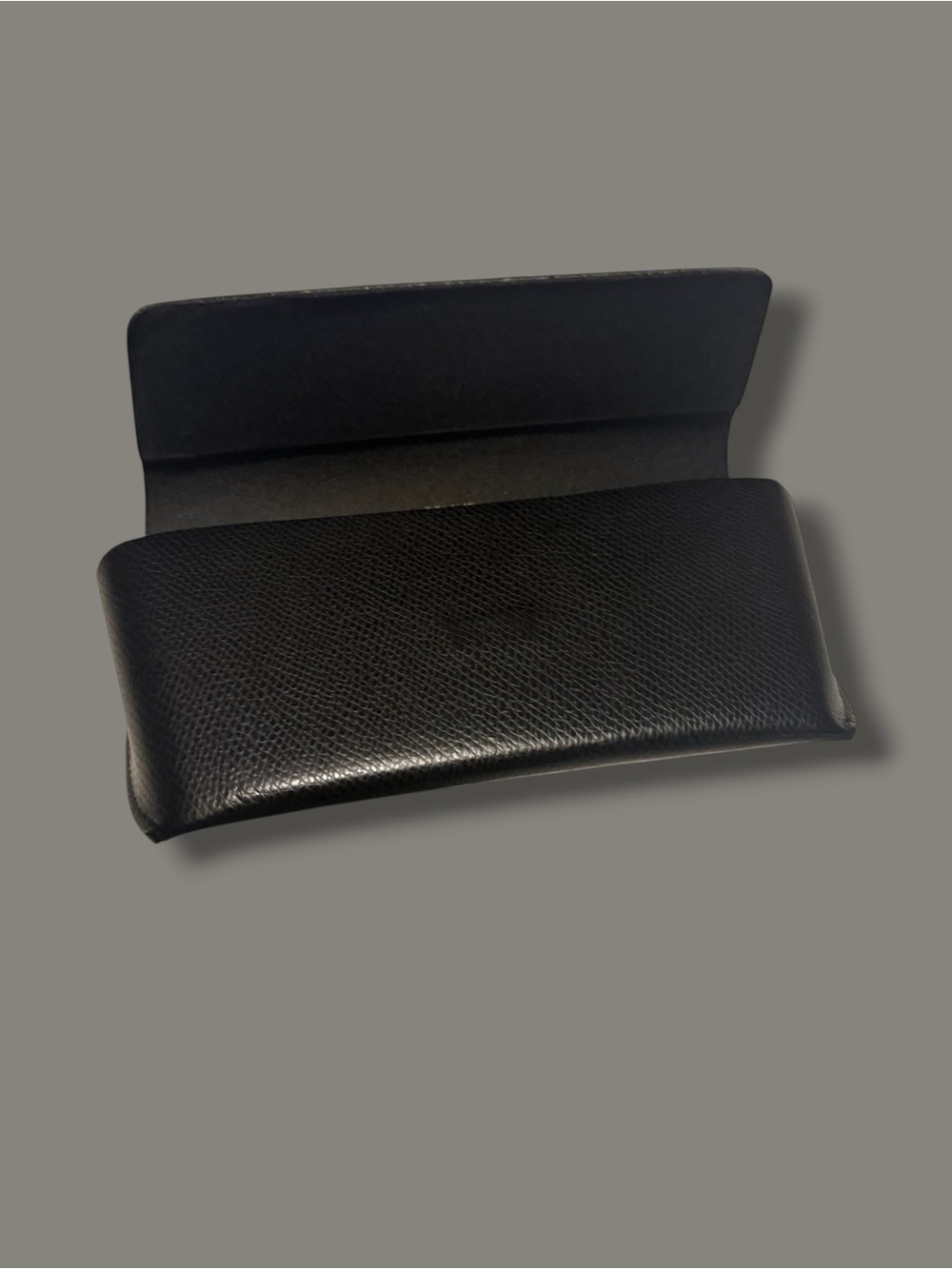 Celine Black Textured Leather Sunglasses Case with Logo - Picture 5 of 6